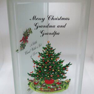 Cards of Glass Christmas Grandma & Grandpa (122V)